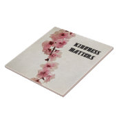 ピンクのさくらんぼ花の優しさ タイル (側面)