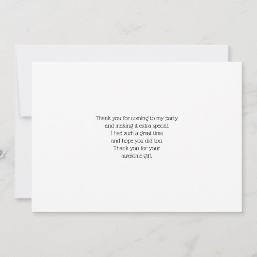 ピンクのさくらんぼ花の写真 サンキューカード (裏面)