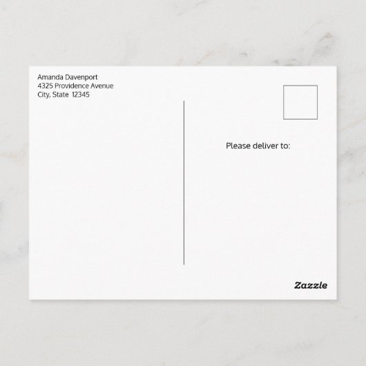 ピンクのさくらんぼ花の写真 ポストカード (裏面)