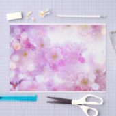 ピンクのさくらんぼ花の写真 薄葉紙 (クラフト)