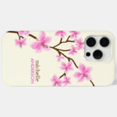 ピンクのさくらんぼ花の木 Case-Mate iPhoneケース (裏面 (横))