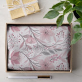 ピンクのさくらんぼ花の桜のパターン(3) 薄葉紙 (ギフト)