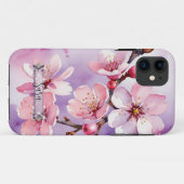 ピンクのさくらんぼ花ラベンダーiPhone / iPadケース Case-Mate iPhoneケース (裏面(横))