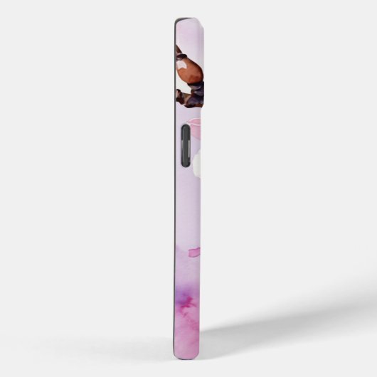 ピンクのさくらんぼ花ラベンダーiPhone / iPadケース Case-Mate iPhoneケース (裏面 / 右)