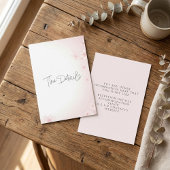 ピンクのさくらんぼ花咲く詳細エンクロージャカード エンクロージャーカード