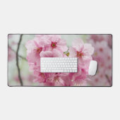ピンクのさくらんぼ花花，自然写真 デスクマット (キーボード&マウス)