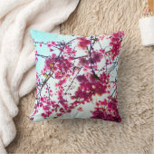 ピンクのさくらんぼ クッション (ブランケット)