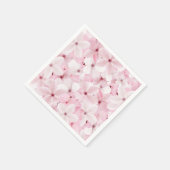 ピンクのさくらんぼ スタンダードカクテルナプキン (角)