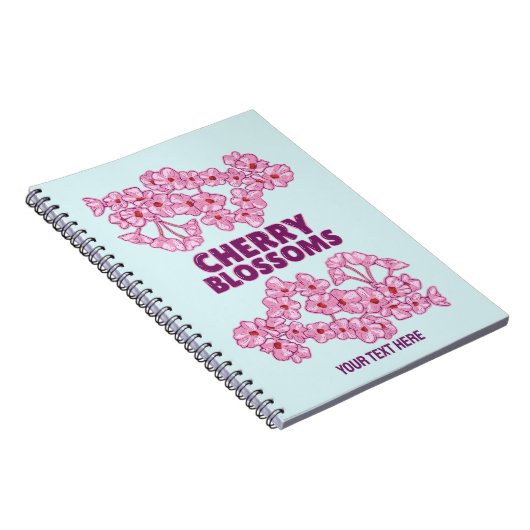 ピンクのさくらんぼ ノートブック (右側)