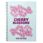 ピンクのさくらんぼ ノートブック (正面)