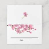 ピンクのさくらんぼ プレイスカード (外部開封)