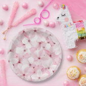 ピンクのさくらんぼ ペーパープレート (パーティー)