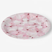 ピンクのさくらんぼ ペーパープレート (アングル)