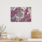 ピンクのさくらんぼ ポスター (キッチン)