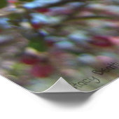 ピンクのさくらんぼ ポスター (角)