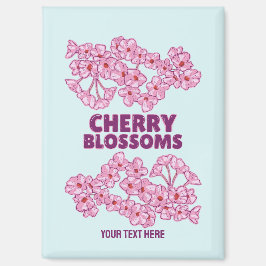 ピンクのさくらんぼ マグネット