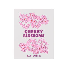 ピンクのさくらんぼ メタルプリント