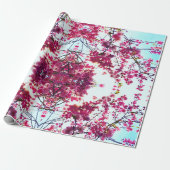 ピンクのさくらんぼ ラッピングペーパー (アンロールド)