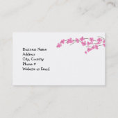 ピンクのさくらんぼ 名刺 (裏面)