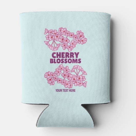 ピンクのさくらんぼ 缶クーラー (裏面)