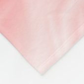 ピンクのしぶき フリースブランケット (角)