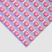 ピンクのつや消しとに振りかけるストライプドーナツ 薄葉紙 (詳細)