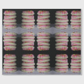 ピンクのつや消しとシュガークッキー ラッピングペーパー (フラット)