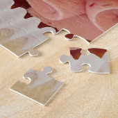 ピンクのつや消し ジグソーパズル (側面)