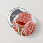 ピンクのつや消し 缶バッジ (正面&裏面)