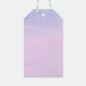 ピンクののまわりに最初の旅サンガールの1歳の誕生日 ギフトタグ (裏面)