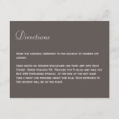 ピンクのはすの花の灰色の結婚披露宴のエンクロージャ エンクロージャーカード (裏面)