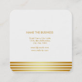 ピンクのはすの花の紙吹雪のヨガの黙想のスパ スクエア名刺 (裏面)