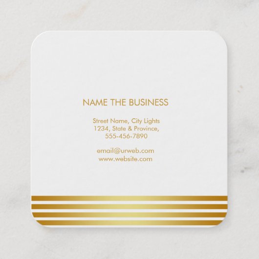 ピンクのはすの花の紙吹雪のヨガの黙想のスパ スクエア名刺 (裏面)