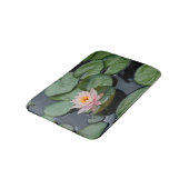 ピンクのはすの花 バスマット (アングル)