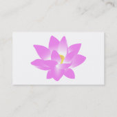 ピンクのはすの花 名刺 (裏面)