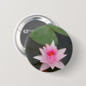 ピンクのはすの花 缶バッジ (正面&裏面)
