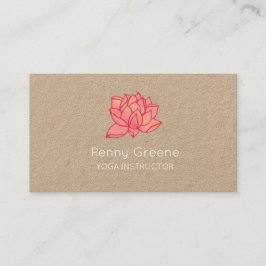 ピンクのはす名刺 名刺