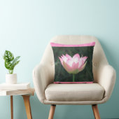 ピンクのはす装飾的な枕 クッション (椅子)
