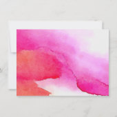 ピンクのはっきりした水色ラッシュエクステンションのギフトカード (裏面)