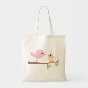 ピンクのひな鳥 トートバッグ