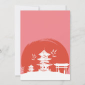 ピンクのひばち誕生日ディナー ひばちパーティー 招待状 (裏面)