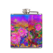 ピンクのひまわり畑 フラスク (裏面)