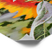 ピンクのひまわり ポスター (角)