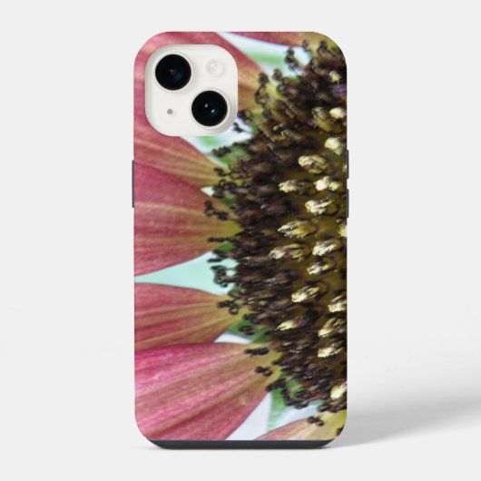 ピンクのひまわり iPhoneケース (裏面)