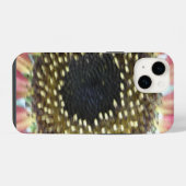 ピンクのひまわり iPhoneケース (裏面横)