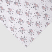 ピンクのふわふわのプードルパターン 薄葉紙 (詳細)