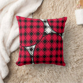 ピンクのぶよぶよハーレクイン クッション (ブランケット)