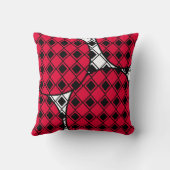 ピンクのぶよぶよハーレクイン クッション (裏面)