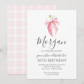 ピンクのぼう A Tini Bit Older マーティニー ご招待 招待状 (正面/裏面)