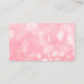 ピンクのぼかし予約カード 名刺 (裏面)